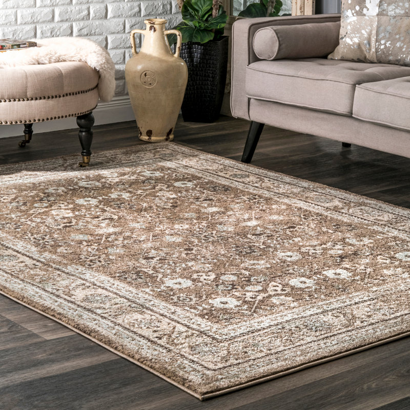 Alcott Hill® Ellert Oriental Brown/Beige Area Rug & Reviews Wayfair.ca